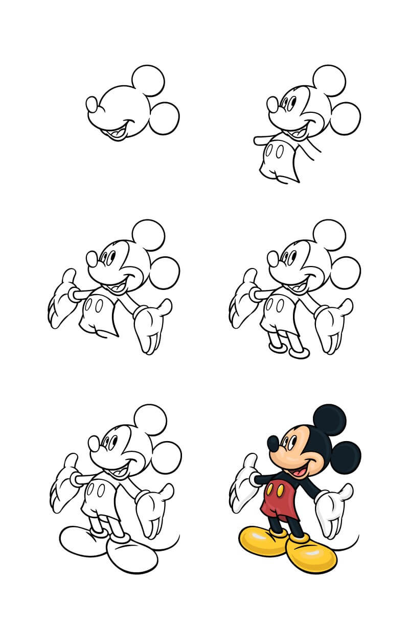 An Easy Mickey Mouse pисунки