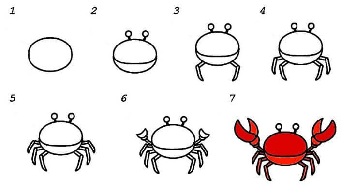 A Crab Idea 8 pисунки