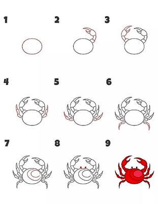 A Crab Idea 9 pисунки