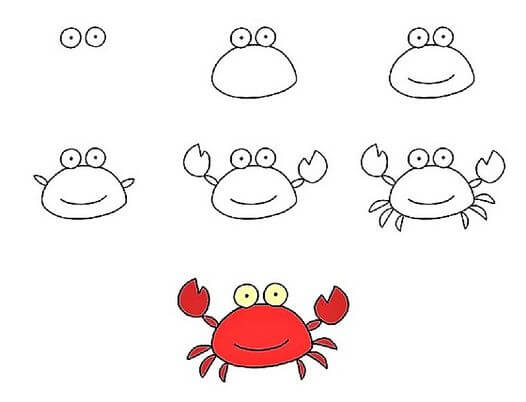 A Cute Crab pисунки