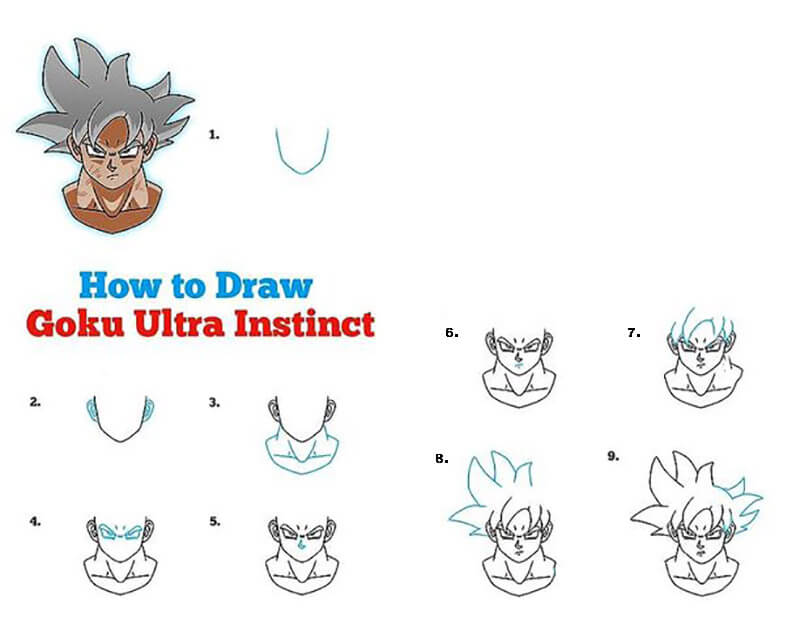 Goku Ultra Instinct Рисунки
