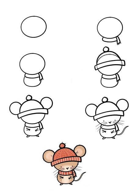 хитрая мышь Рисунки