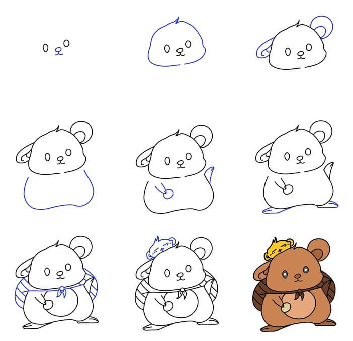 лунная мышь Рисунки