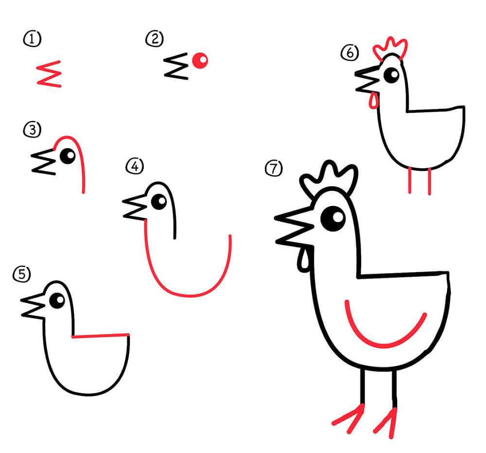 курицы Рисунки
