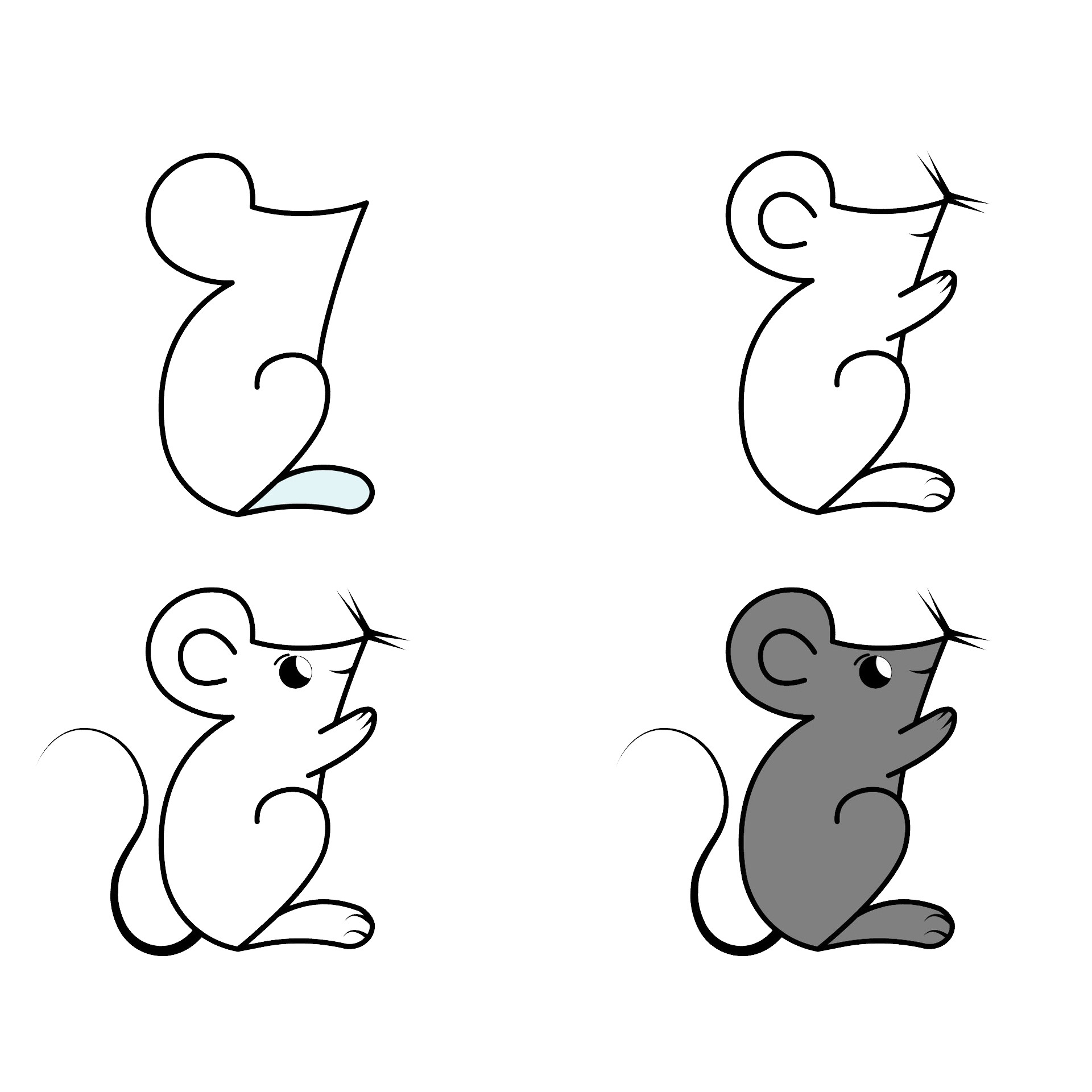 милая мышка Рисунки