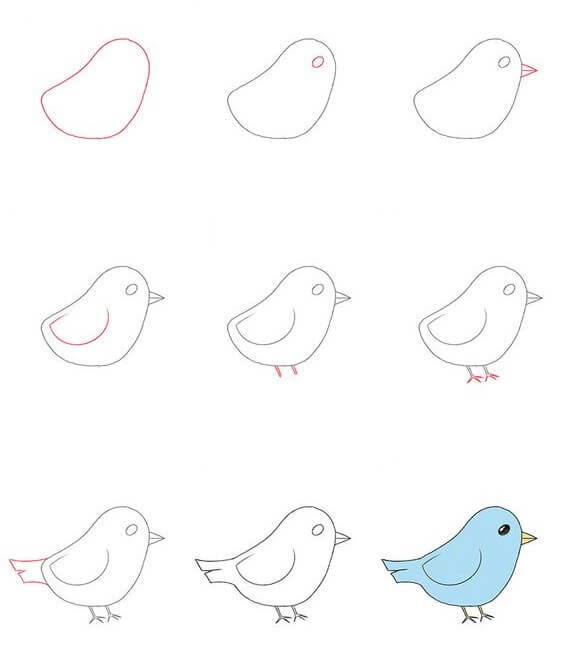 сказочная птица Рисунки