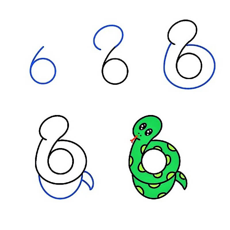 A Green Snake pисунки