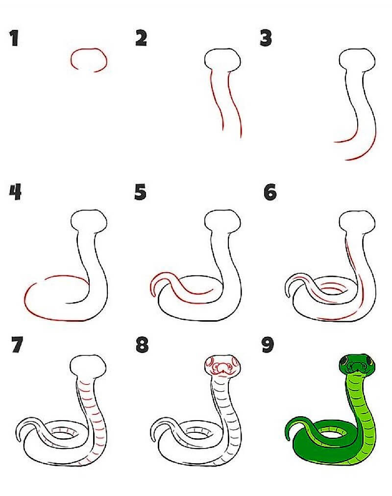 A Snake Idea 11 pисунки