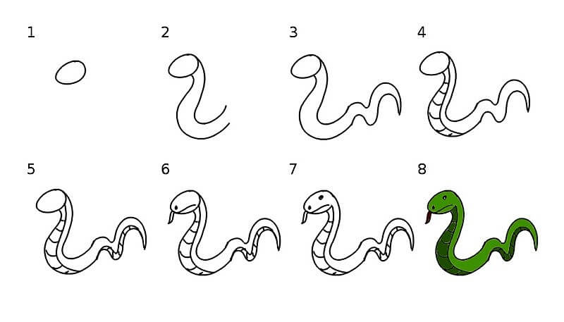 A Snake Idea 12 pисунки