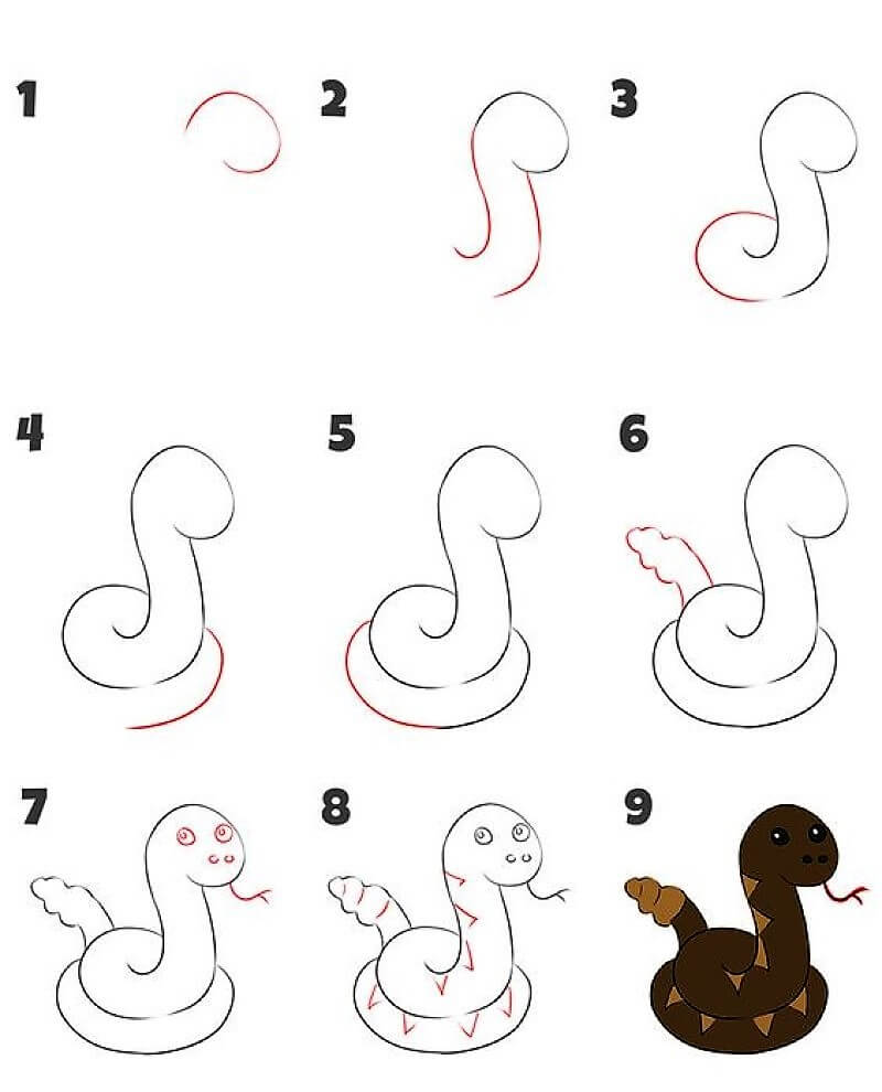 A Snake Idea 15 pисунки