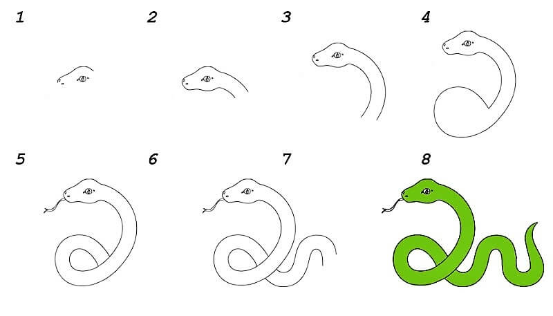 A Snake Idea 16 pисунки