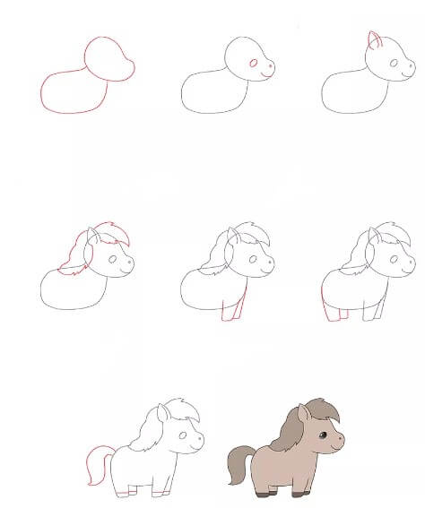 Лошадь летняя Рисунки
