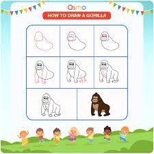 Горилла забавная Рисунки