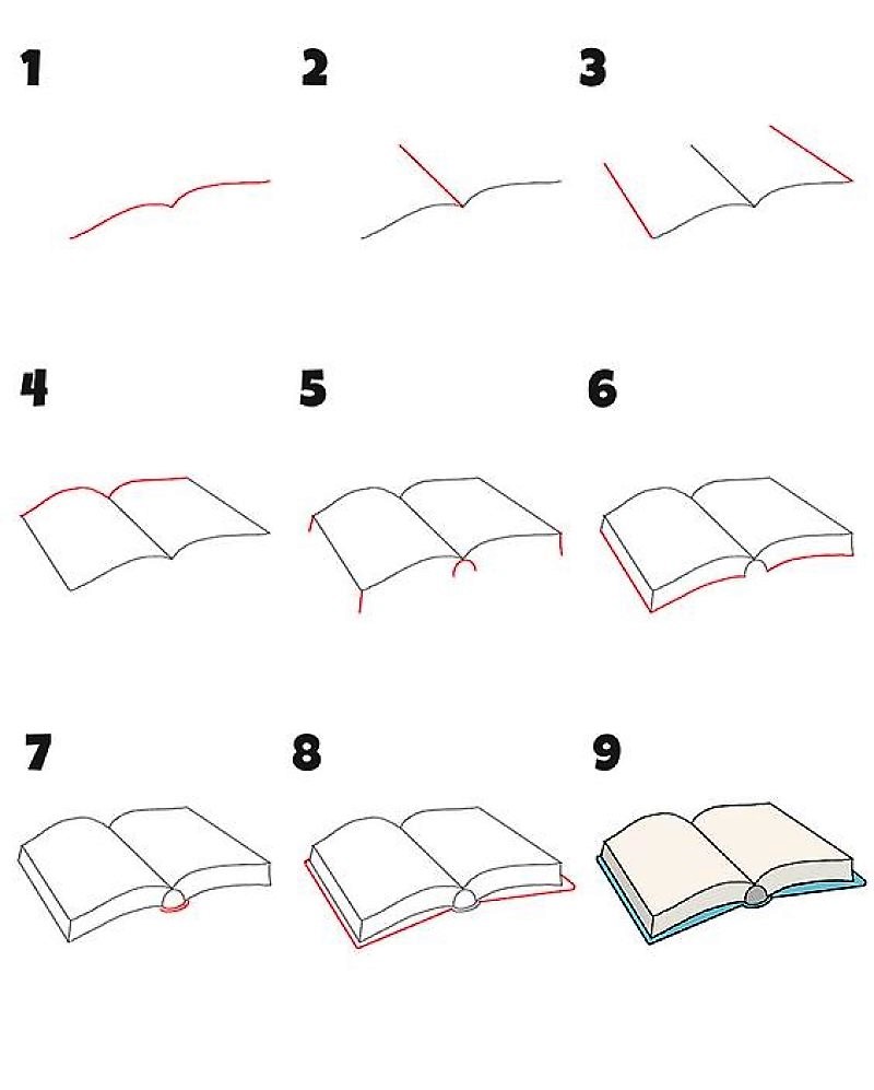 Книга на подушке Рисунки