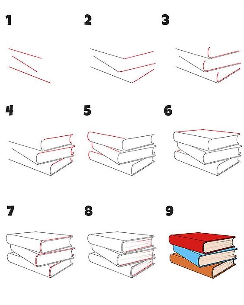 Книга с цветами Рисунки